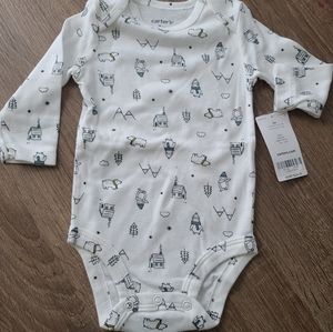 NWT Carter's Unisex Infant's Long Sleeve Onesie Bodysuit